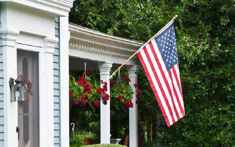 Outdoor American Flags