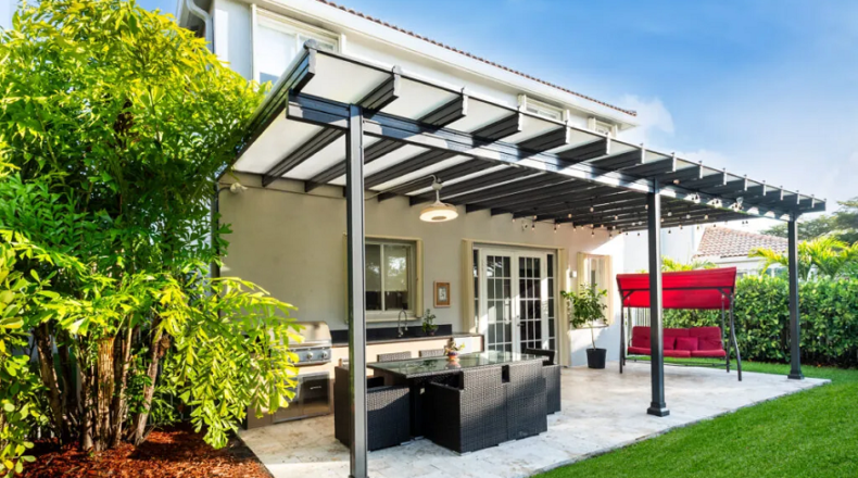 modern pergola installation in Fort Collins